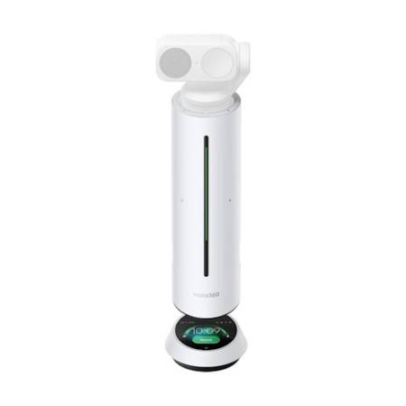 Insta360 Wave White - mini konferencyjny zestaw głośnomówiący, 48 kHz, wbudowany mikrofon, funkcje AI_Przykład użycia z opcjonalną kamerą_3